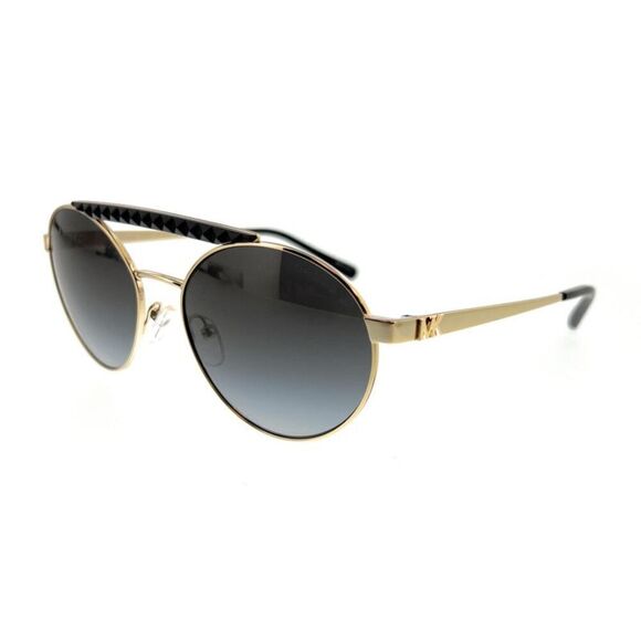 Michael Kors 0MK1083 10148G Light Gold Oval Sunglasses - Picture 1 of 5